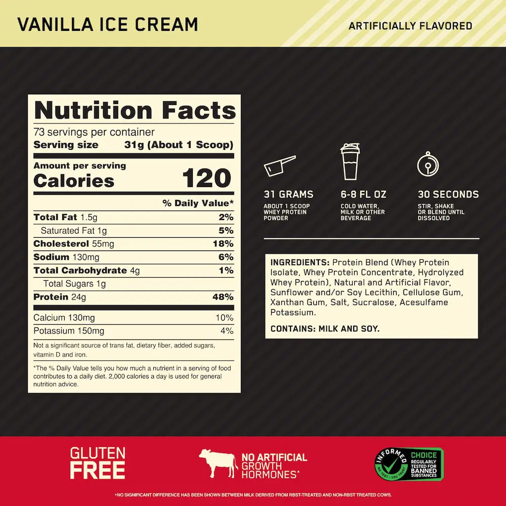 Gold Standard 100% Whey Optimum Nutrition