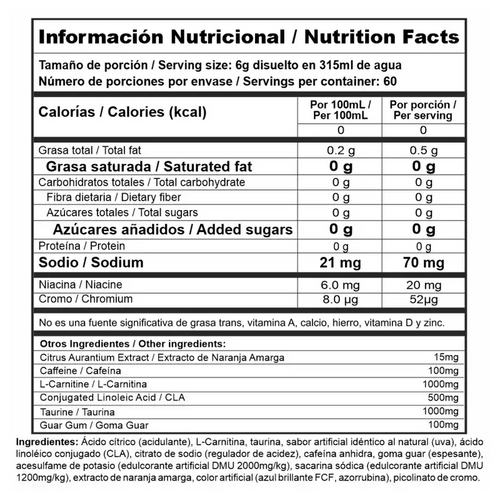 Burner Stack  Nutramerican